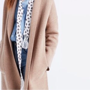 Madewell Rivington Sweater Coat in Camel
